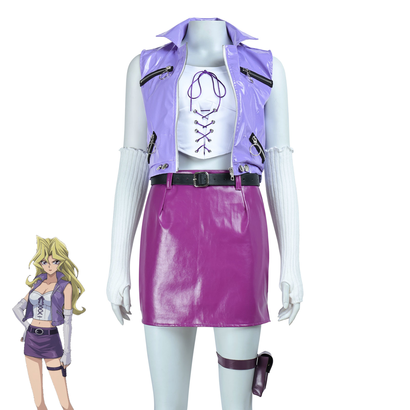 Anime Cosplay Youtube - Yu-Gi-Oh Mai Valentine Cosplay Costume Set,