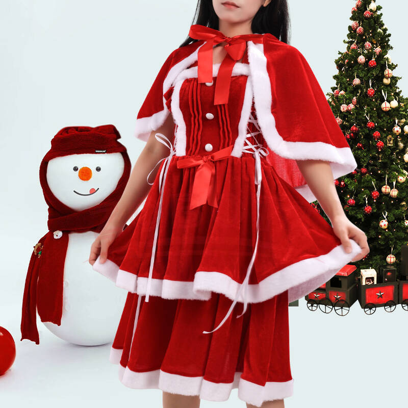 Anime Cosplay Little Girl - 2025 Christmas Skirt COSPLAY Dress Christmas