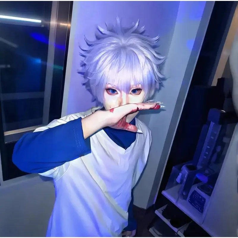Cosplay Anime Killua Zoldyck - 2026 Killua Zoldyck Cosplay Costume Hunter