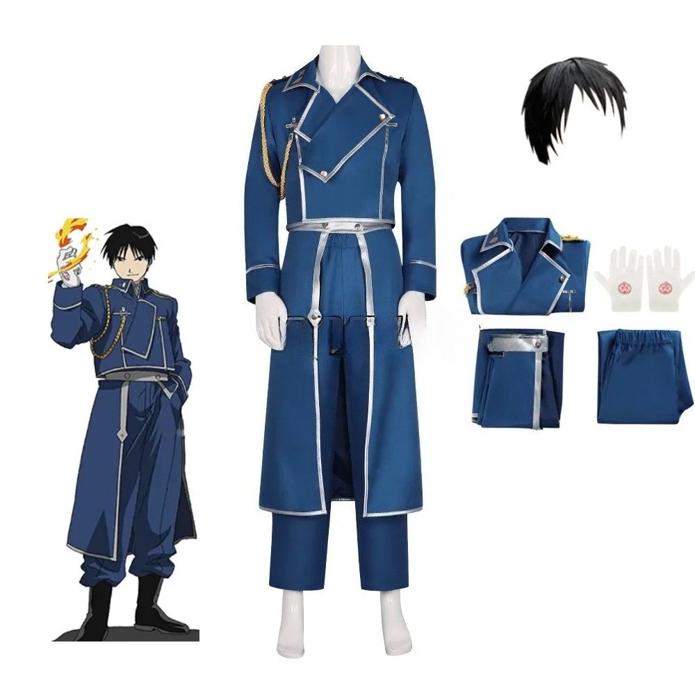 Fullmetal Alchemist Coat - Anime Fullmetal Alchemist Cosplay Roy Mustang
