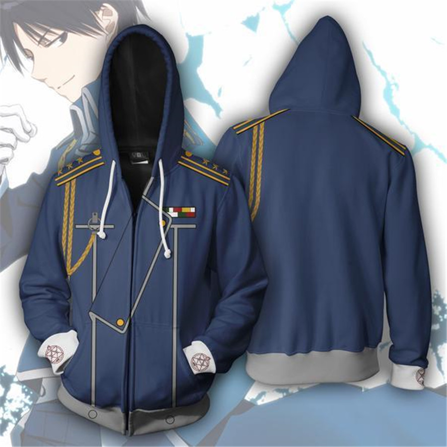 Fullmetal Alchemist Coat - Anime Cosplay Sweatshirts Tracksuits Tops Clothes