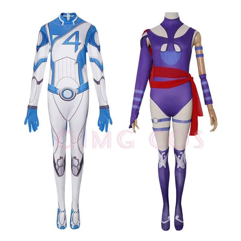 Anime Cosplay Jumpsuit - Invisible Woman Psylocke Cosplay Costume Adult
