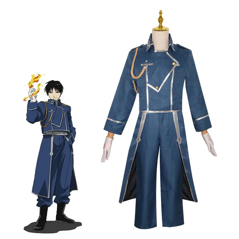 Fullmetal Alchemist Coat - qq28LQAnime Fullmetal Alchemist Roy Mustang Cosplay