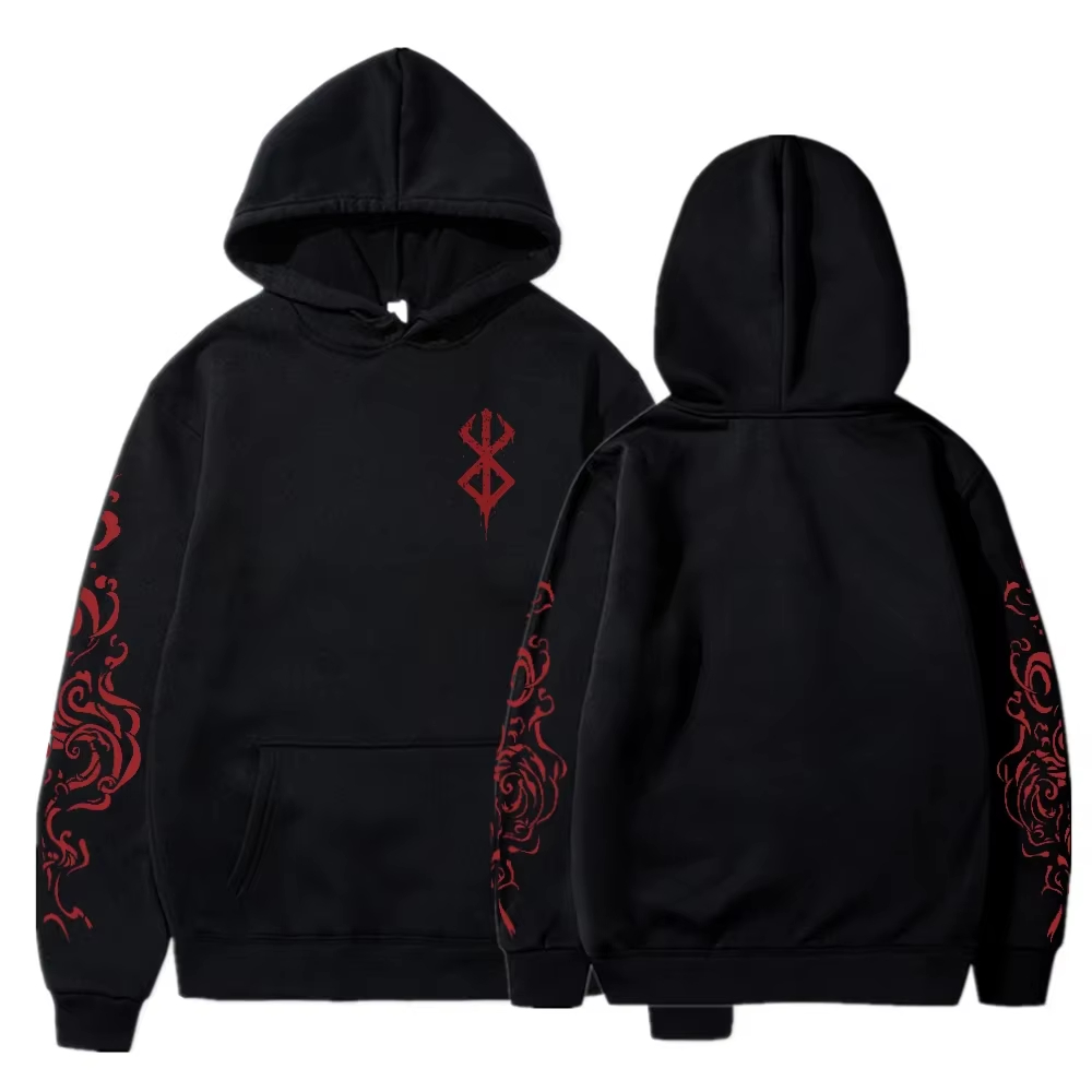 Fullmetal Alchemist Coat - Anime Berserk Acid Hoodies Printed Men