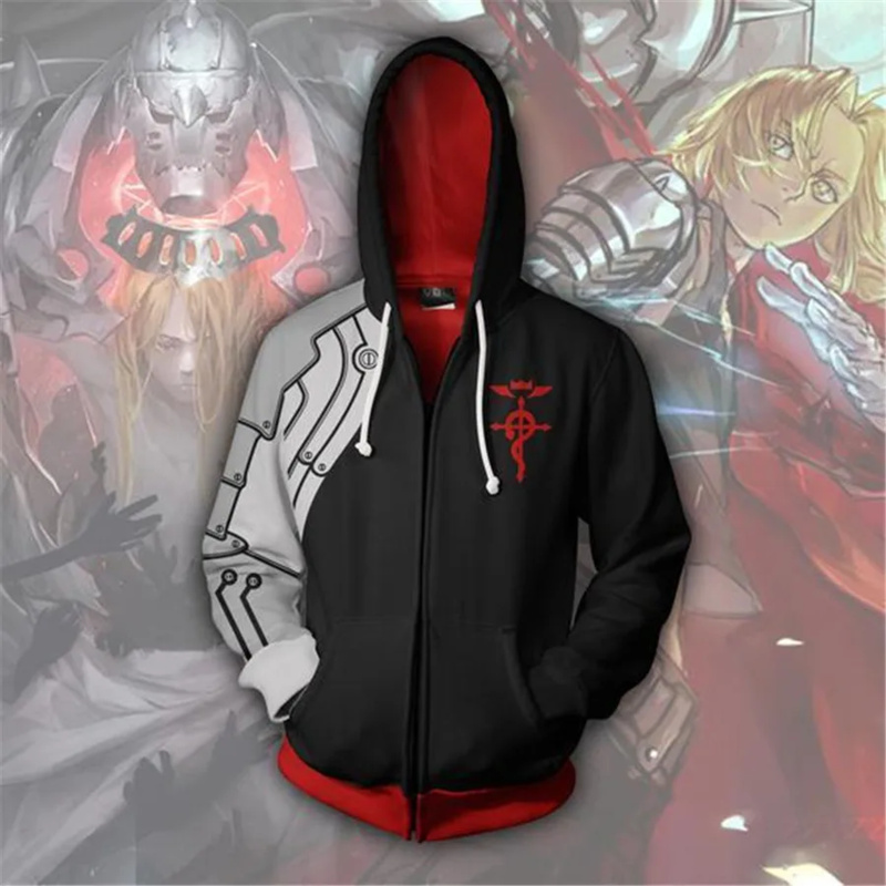 Fullmetal Alchemist Coat - Fullmetal Alchemist Edward Elric's Autumn Zipper