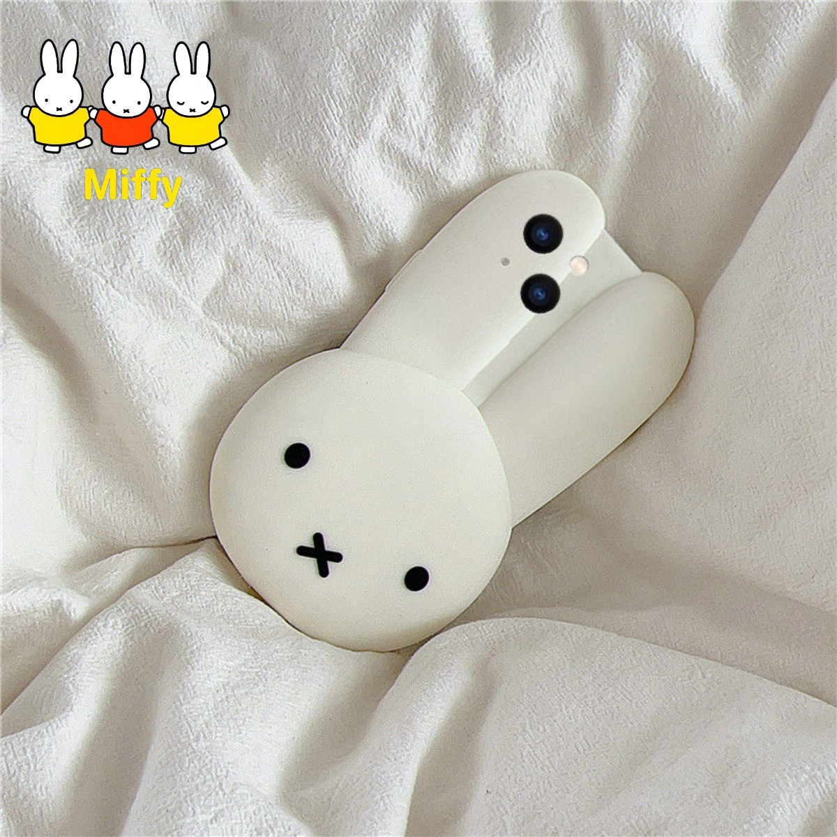 Anime Cosplay Images - Miffy Rabbit White Silicone Phone Case