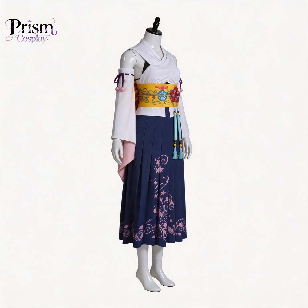 Final Fantasy Ten Yuna Summone - đánh giá và giá Anime Cosplay Kimono