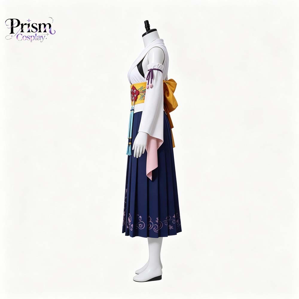 Final Fantasy Ten Yuna Summone - đánh giá và giá Anime Cosplay Kimono