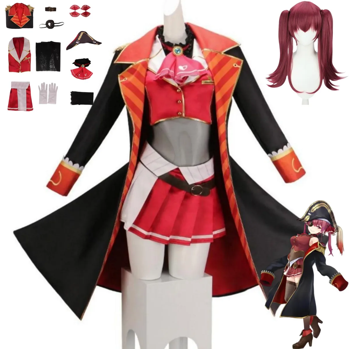 Virtual YouTuber Houshou Marin - đánh giá và giá Anime Cosplay Youtube