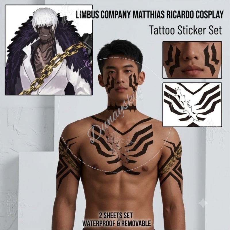 Matthias Ricardo Black tribal  - đánh giá và giá Anime Cosplay Face