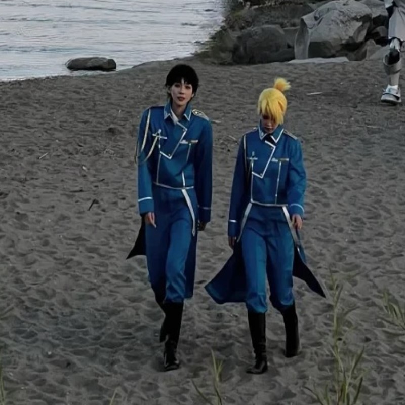 Roy Mustang Cosplay Anime Full - đánh giá và giá Fullmetal Alchemist Coat