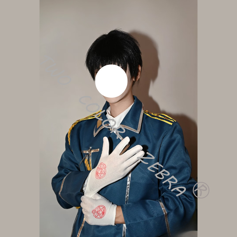 Roy Mustang Blue Military Tren - đánh giá và giá Fullmetal Alchemist Coat