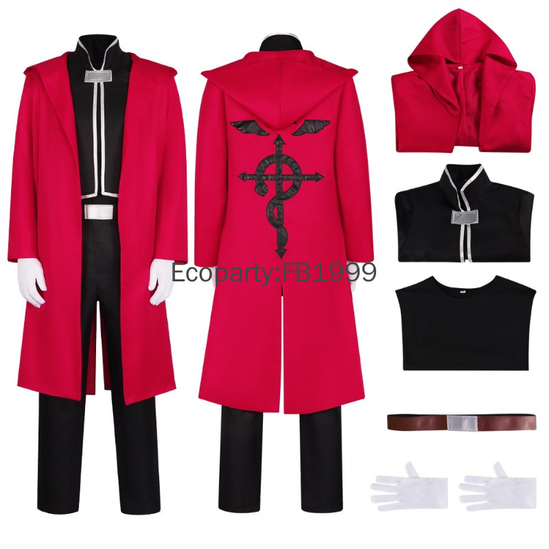 Anime Alchemist Edward Elric C - đánh giá và giá Fullmetal Alchemist Coat