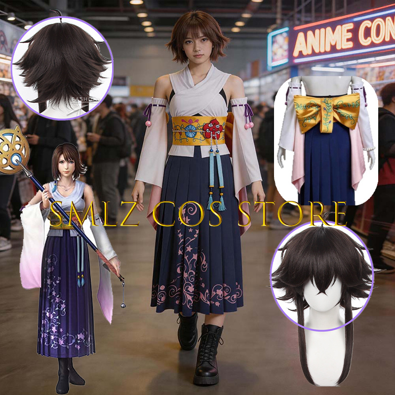 Smlz FFX Yuna Cosplay Anime FF - đánh giá và giá Anime Cosplay Outfits For Women