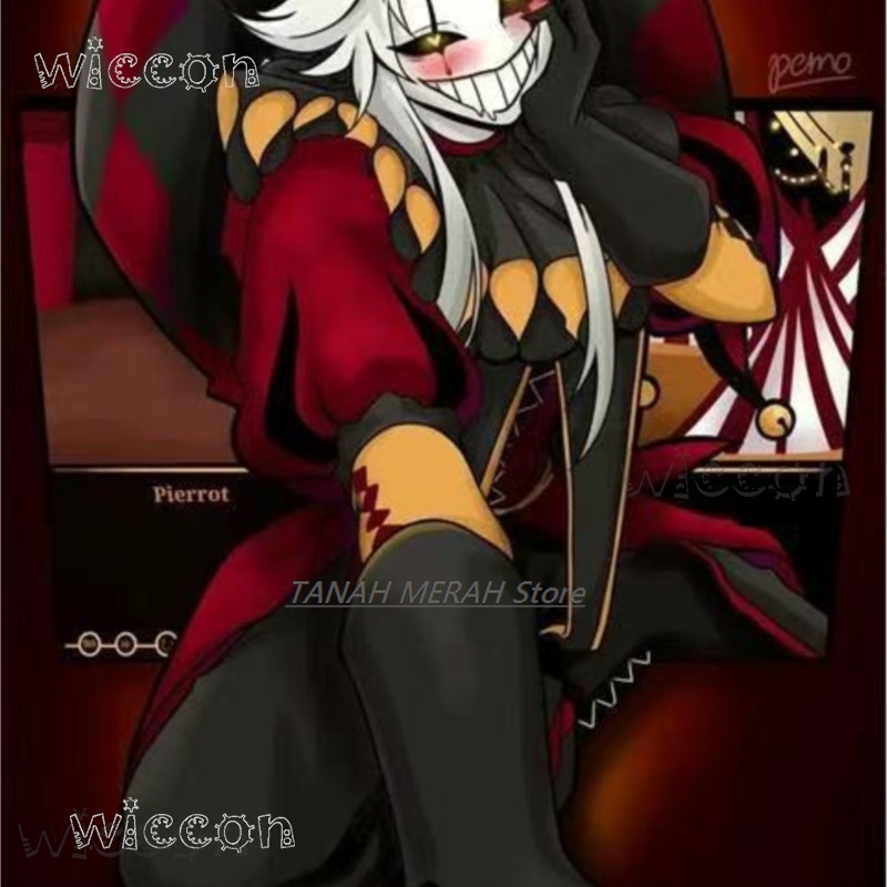 Halloween Pierrot The Freak Ci - đánh giá và giá Anime Cosplay Face