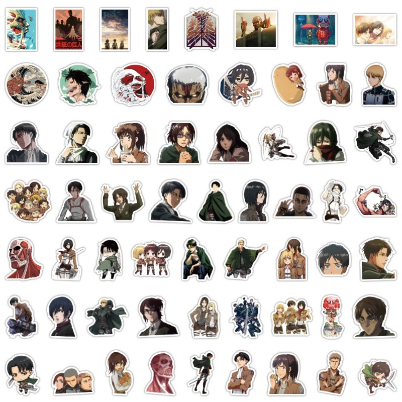 60Pcs Attack on Titan Anime St - đánh giá và giá Anime Cosplay Cute