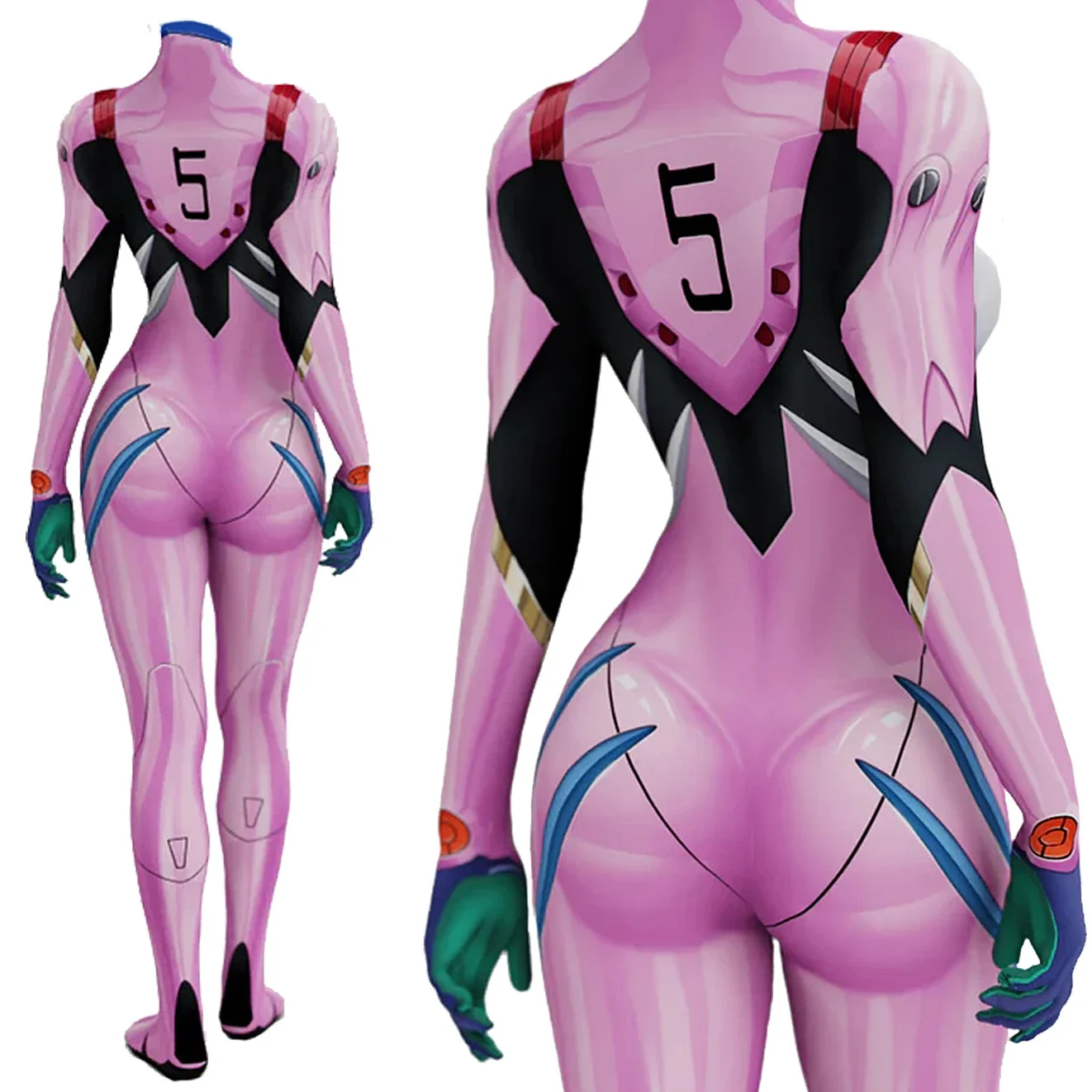 Anime EVA 05 Makinami Cosplay  - đánh giá và giá Anime Cosplay Jumpsuit