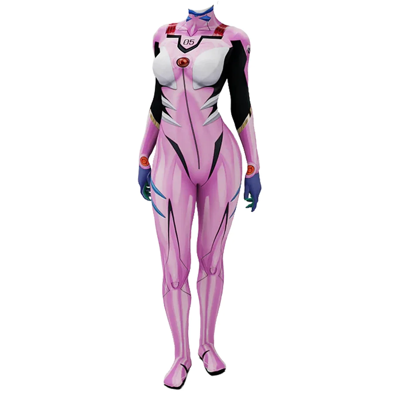 Anime EVA 05 Makinami Cosplay  - đánh giá và giá Anime Cosplay Jumpsuit