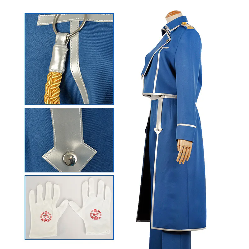 New Anime Alchemist Roy Mustan - đánh giá và giá Fullmetal Alchemist Coat