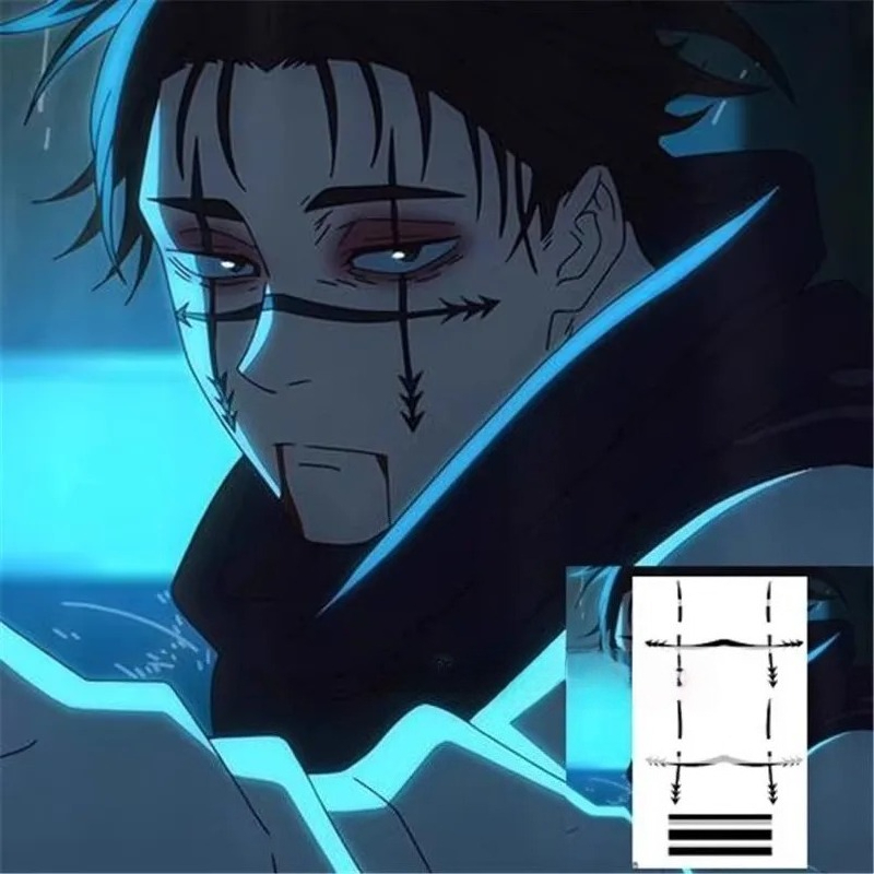 Choso Tattoo Sticker Anime Juj - đánh giá và giá Anime Cosplay Jujutsu
