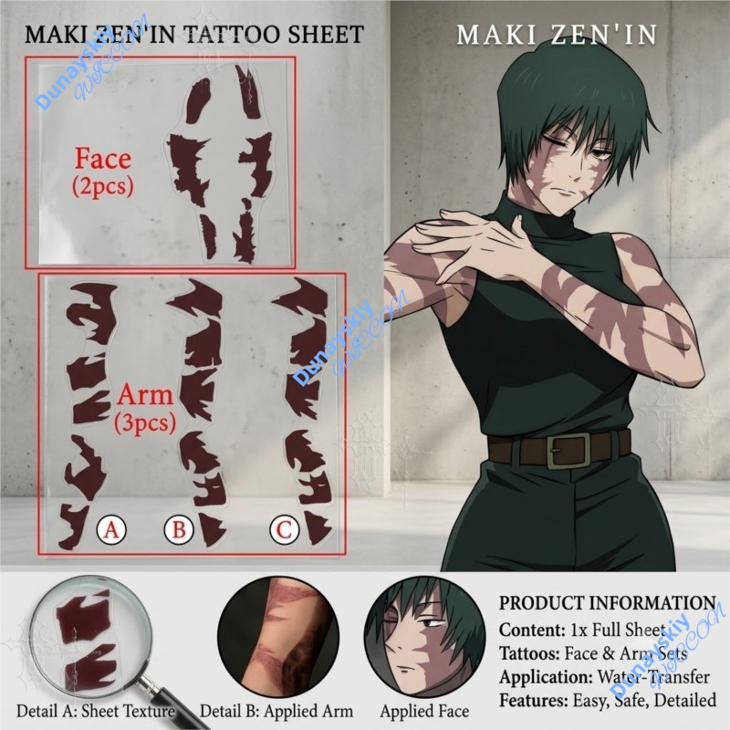 Anime Jujutsu Kaisen Zenin Mak - đánh giá và giá Anime Cosplay Face
